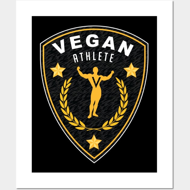 VEGAN ATHLETE Wall Art by janvimar